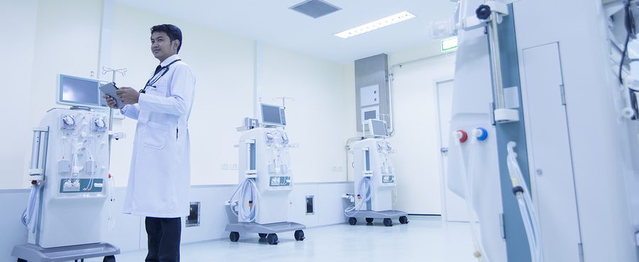 Doctor With Modern Equipment In healthcare facilities